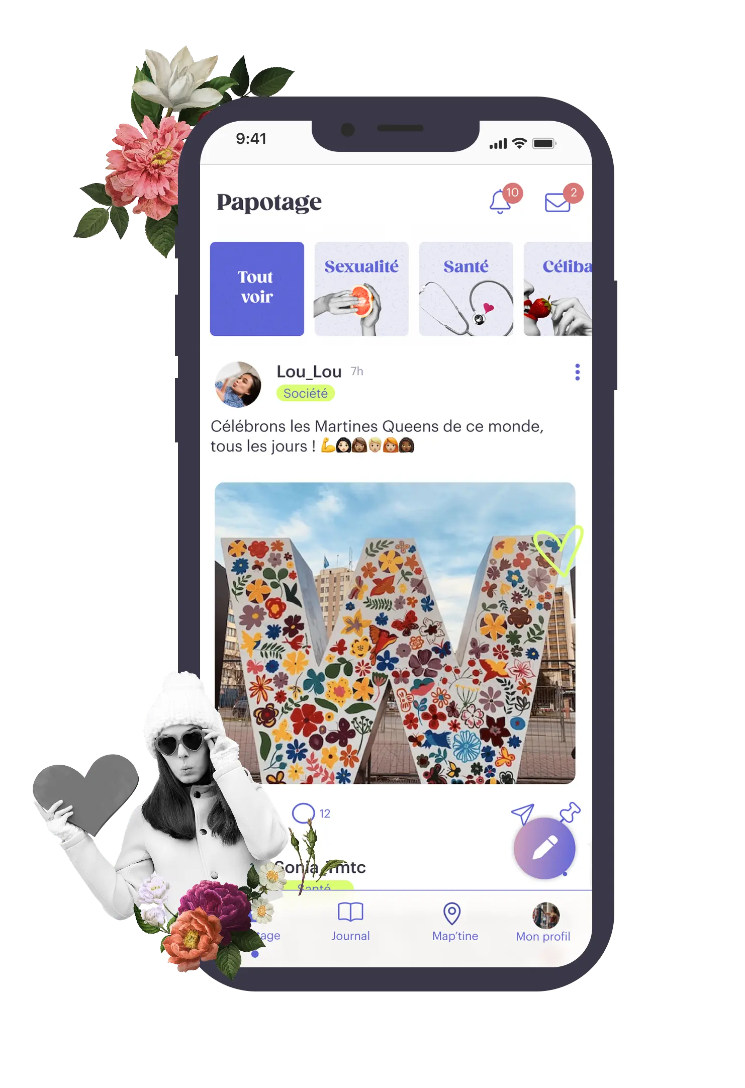 Mock up les martines app
