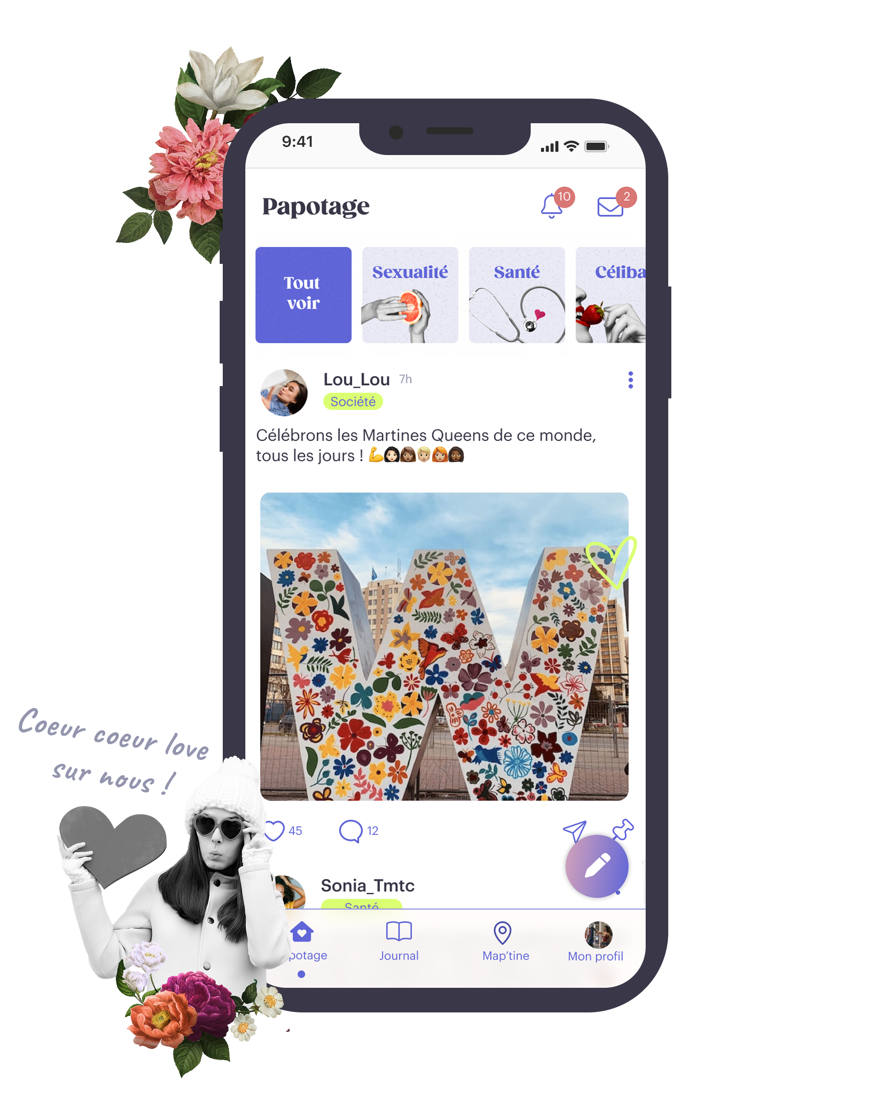 Mock up les martines app